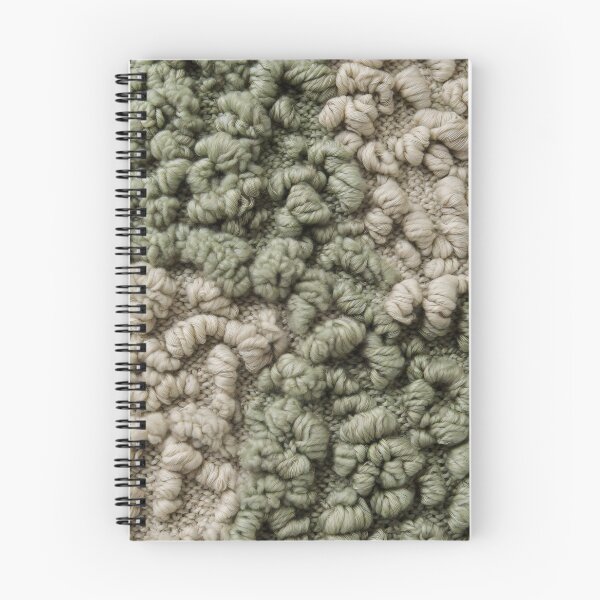 Item preview, Green Beige Knitted Yarn Texture Close-Up Fabric Design designed and sold by SplashTastic.
