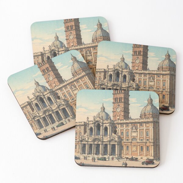 Item preview, Basilica of Santa Maria Maggiore Japanese Woodblock Print designed and sold by Takeda-art.