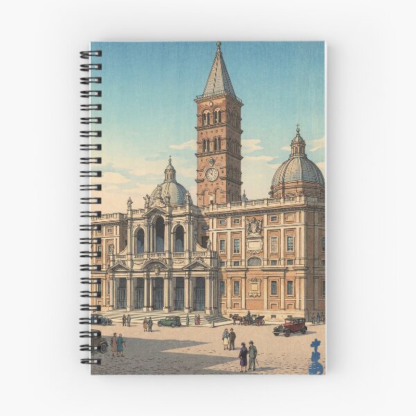 Item preview, Basilica of Santa Maria Maggiore Japanese Woodblock Print designed and sold by Takeda-art.