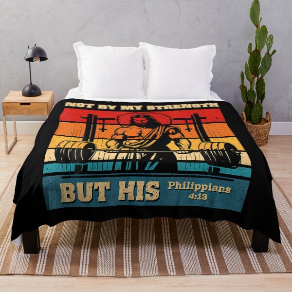 Item preview, My Strength Christian Men Gym Workout Weightlifting Retro designed and sold by JuneLisa1.