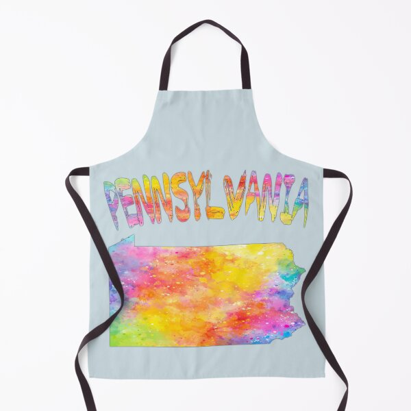 Item preview, Vibrant Watercolor Pennsylvania Map & Rainbow State Art designed and sold by mashmosh.