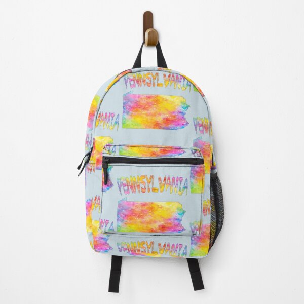 Item preview, Vibrant Watercolor Pennsylvania Map & Rainbow State Art designed and sold by mashmosh.