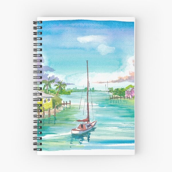 Item preview, Sunlit Marsh Harbour on Abaco Island Coastal Serenity designed and sold by artshop77.