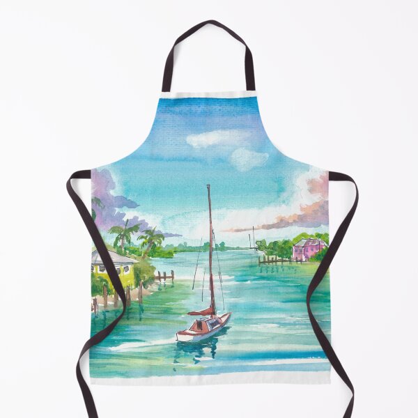 Item preview, Sunlit Marsh Harbour on Abaco Island Coastal Serenity designed and sold by artshop77.