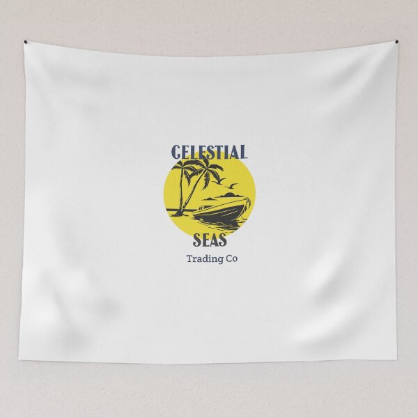 Item preview, Celestial Seas – Yellow Sunset Boat Logo designed and sold by celestialseastc.
