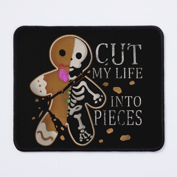 Item preview, Cut My Life Into Pieces Funny Gingerbread Skeleton Emo Song Parody designed and sold by Jone Cham.