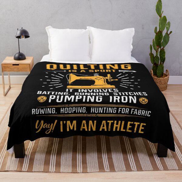 Item preview, Quilting Is A Sport Quilt Sayings Sewer Quilter Funny designed and sold by JuneLisa1.