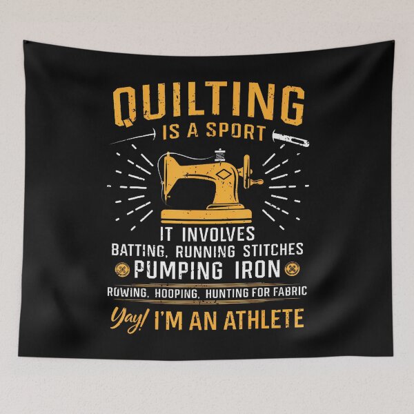 Item preview, Quilting Is A Sport Quilt Sayings Sewer Quilter Funny designed and sold by JuneLisa1.