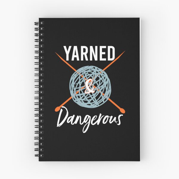 Item preview, Knitting Pun Yarned Dangerous designed and sold by CharlotteSandra.