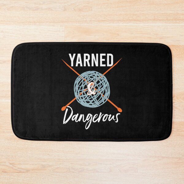 Item preview, Knitting Pun Yarned Dangerous designed and sold by CharlotteSandra.