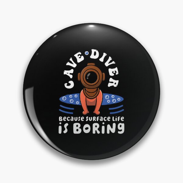 Item preview, Cave Diver Cave Diving Vintage Diver Funny Quote designed and sold by JuneLisa1.