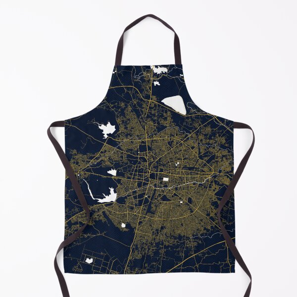 Item preview, Nagpur City Map of Maharashtra, India - Gold Art Deco designed and sold by deMAP.