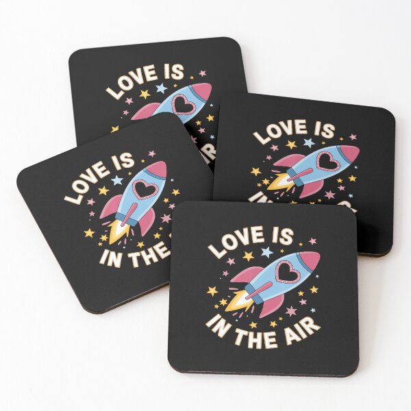 Item preview, Love Is In The Air Rocket Valentine Space Lover designed and sold by MarianMartha.