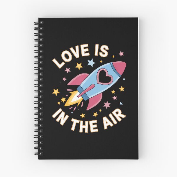 Item preview, Love Is In The Air Rocket Valentine Space Lover designed and sold by MarianMartha.