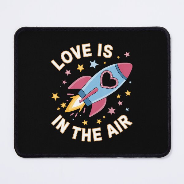 Item preview, Love Is In The Air Rocket Valentine Space Lover designed and sold by MarianMartha.