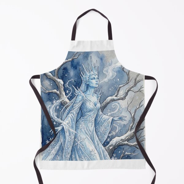 Item preview, Ice Fairy creature of folklore watercolor artwork illustration designed and sold by Vintage Designs +.