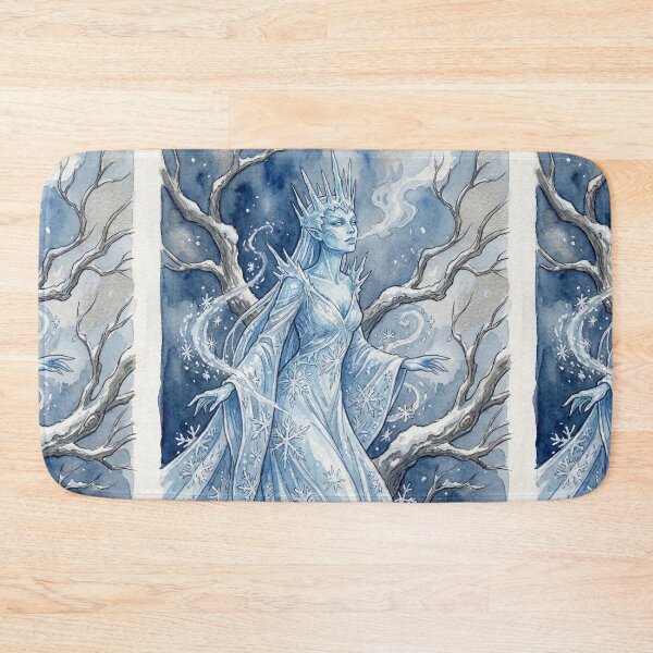 Item preview, Ice Fairy creature of folklore watercolor artwork illustration designed and sold by Vintage Designs +.