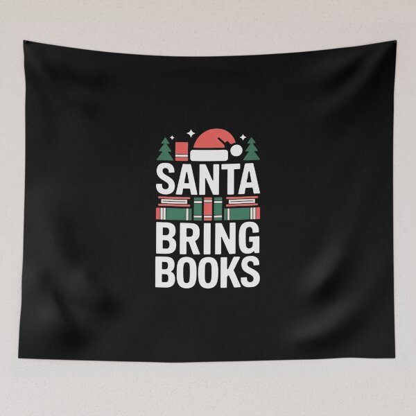 Item preview, Santa Bring Books - Festive Holiday Reading designed and sold by MagicWander.