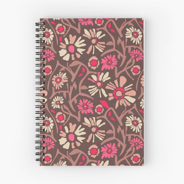 Item preview, Desert. Pink and cream flowers on a brown background designed and sold by Alex  Blud.