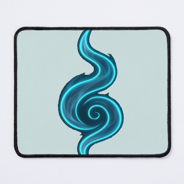 Item preview, Neon Blue Flame Energy Symbol T-Shirt | Glowing Cyber Swirl Power Tee designed and sold by KDesignCrafts.