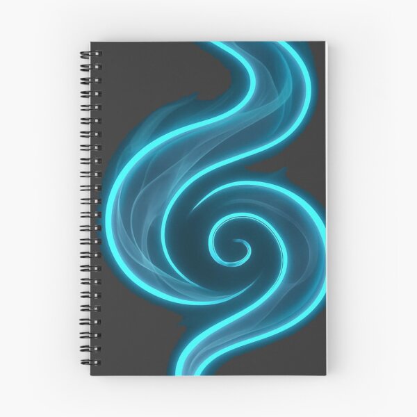Item preview, Neon Blue Flame Energy Symbol T-Shirt | Glowing Cyber Swirl Power Tee designed and sold by KDesignCrafts.