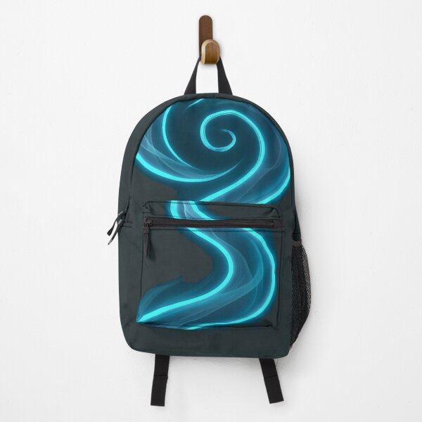 Item preview, Neon Blue Flame Energy Symbol T-Shirt | Glowing Cyber Swirl Power Tee designed and sold by KDesignCrafts.