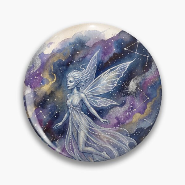 Item preview, Star Fairy Cosmic Glow creature of folklore watercolor artwork illustration designed and sold by Vintage Designs +.