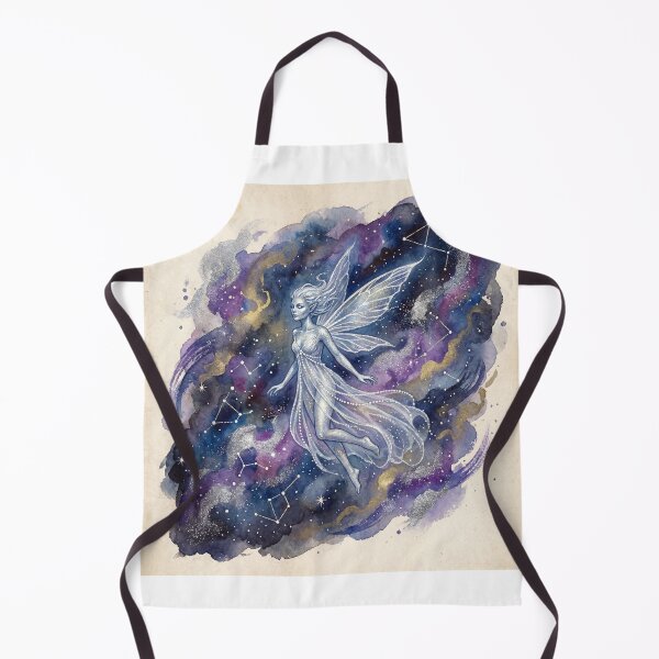 Item preview, Star Fairy Cosmic Glow creature of folklore watercolor artwork illustration designed and sold by Vintage Designs +.