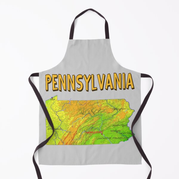 Item preview, Vintage Pennsylvania Map Relief T-Shirt | Keystone State Topographic Design designed and sold by mashmosh.