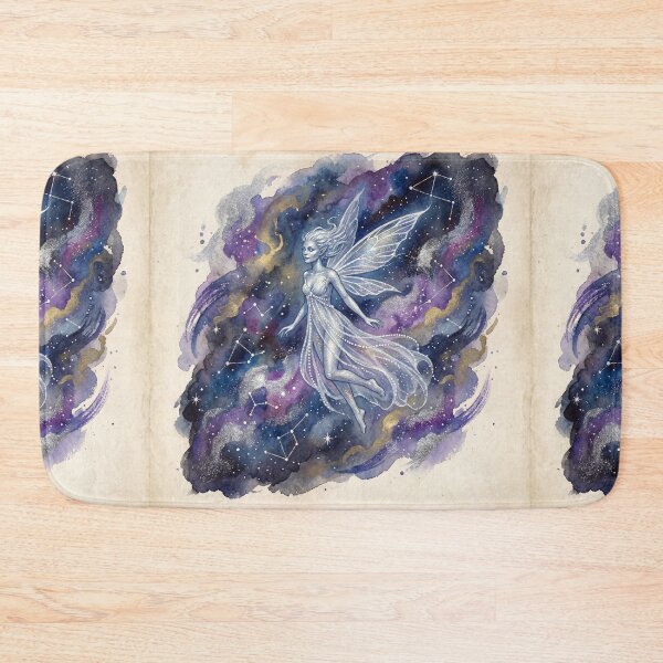 Item preview, Star Fairy Cosmic Glow creature of folklore watercolor artwork illustration designed and sold by Vintage Designs +.