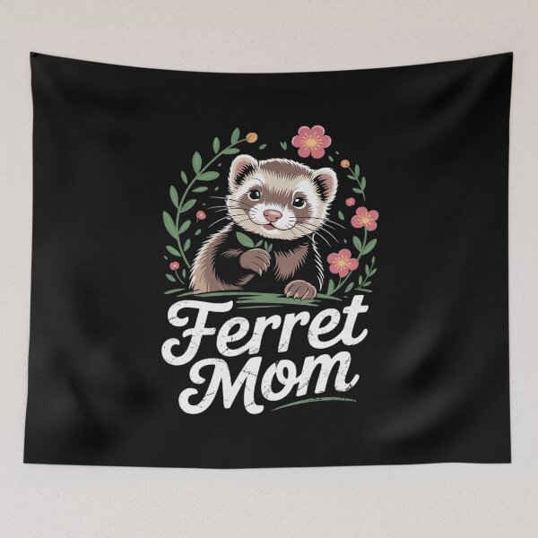 Item preview, Pet Animal Ferret Mom Mothers Day Cute Ferret  designed and sold by RuthGAArt.
