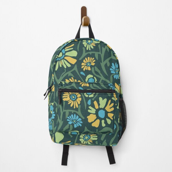 Item preview, Desert. Blue and green flowers on a dark green background designed and sold by Alex  Blud.