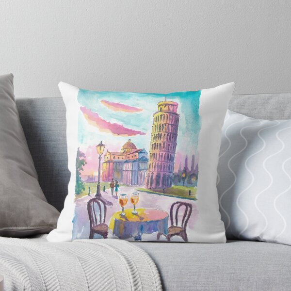 Item preview, Romantic Table for Two in Pisa with View of the Leaning Tower designed and sold by artshop77.