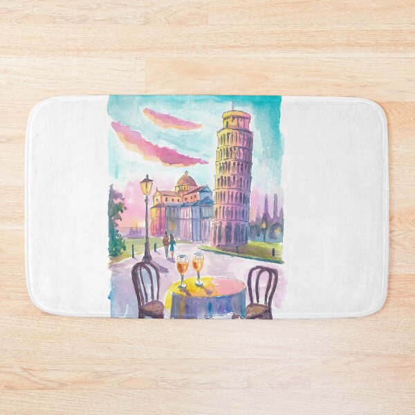 Item preview, Romantic Table for Two in Pisa with View of the Leaning Tower designed and sold by artshop77.