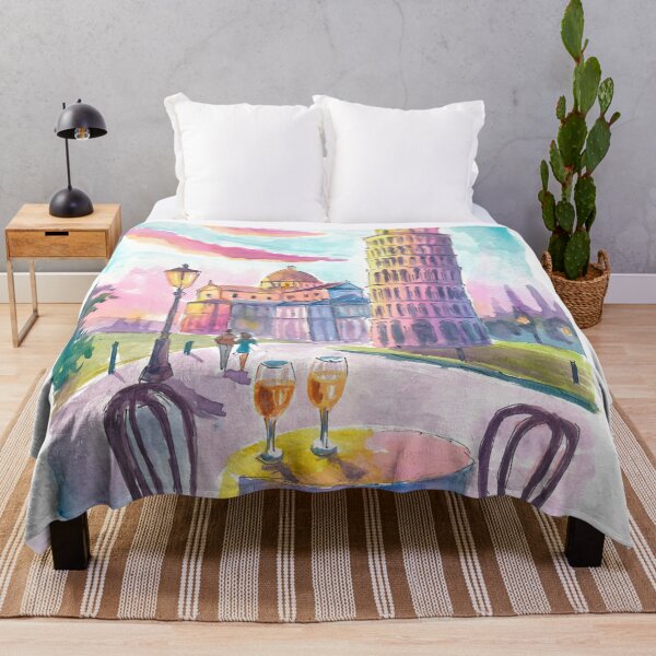 Item preview, Romantic Table for Two in Pisa with View of the Leaning Tower designed and sold by artshop77.