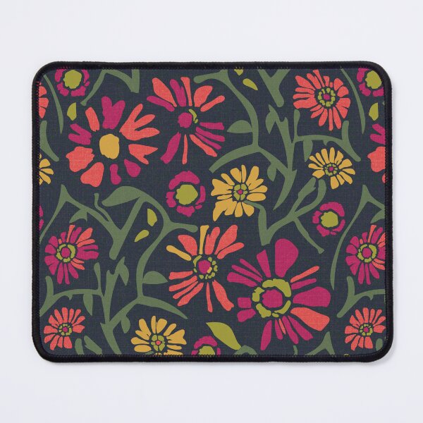 Item preview, Desert. Pink and orange flowers on a dark green background designed and sold by Alex  Blud.