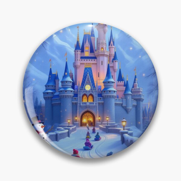 Item preview, Magical Winter Castle – Snowy Fairytale with children, sleigh ride and golden glowing lights designed and sold by FotoworldEdel.