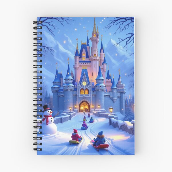 Item preview, Magical Winter Castle – Snowy Fairytale with children, sleigh ride and golden glowing lights designed and sold by FotoworldEdel.