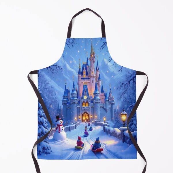 Item preview, Magical Winter Castle – Snowy Fairytale with children, sleigh ride and golden glowing lights designed and sold by FotoworldEdel.