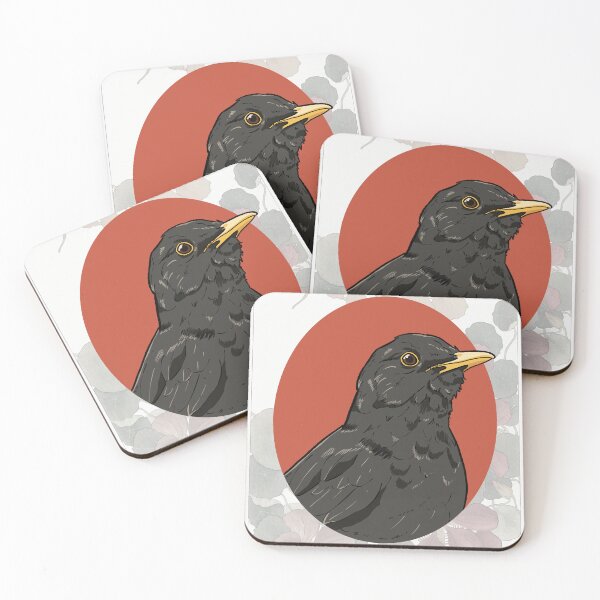 Item preview, Common Blackbird Portrait designed and sold by UrsulaRodgers.