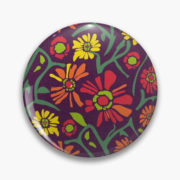 Item preview, Desert. Red and orange flowers on a dark purple background designed and sold by Alex  Blud.