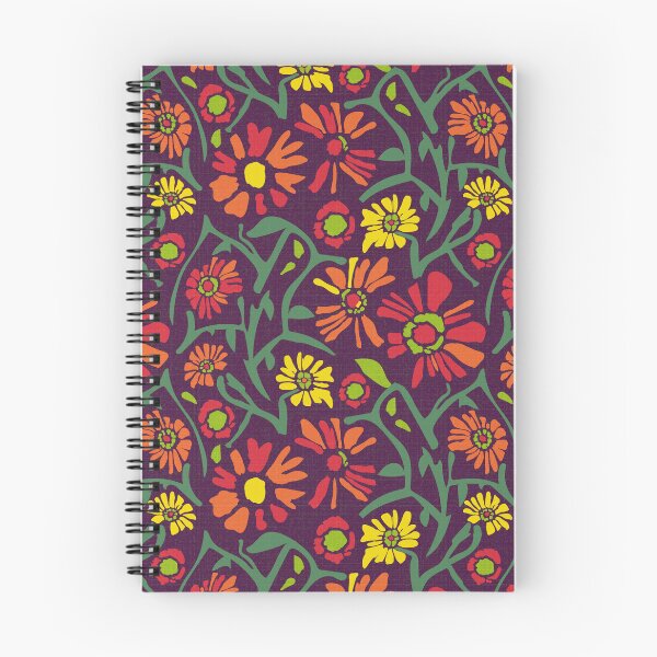 Item preview, Desert. Red and orange flowers on a dark purple background designed and sold by Alex  Blud.