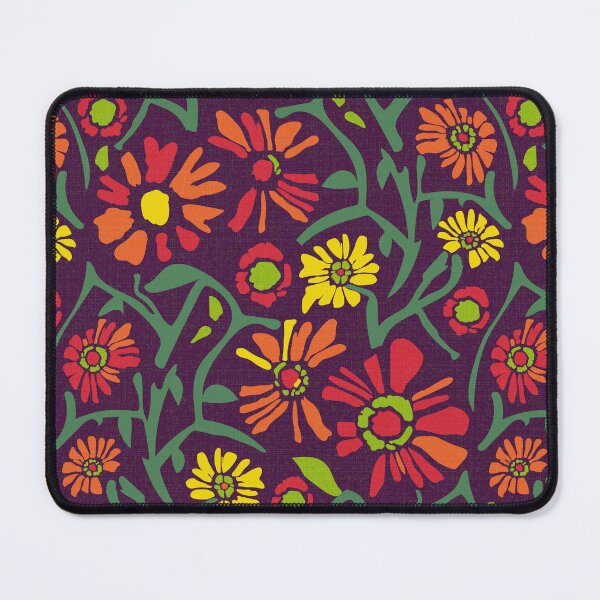 Item preview, Desert. Red and orange flowers on a dark purple background designed and sold by Alex  Blud.
