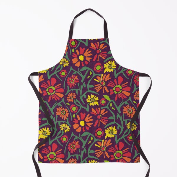 Item preview, Desert. Red and orange flowers on a dark purple background designed and sold by Alex  Blud.