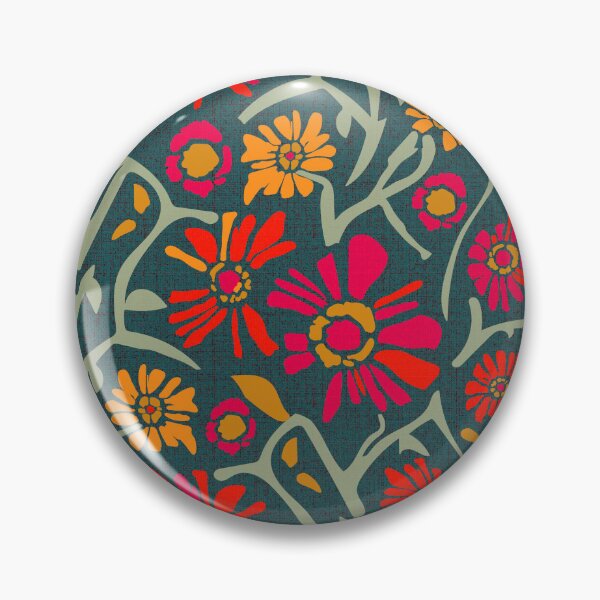 Item preview, Desert. Red and orange flowers on a dark green background designed and sold by Alex  Blud.