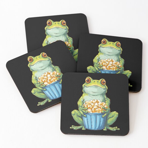 Item preview, Frog Popcorn Moviegoers designed and sold by JessicaMarque.