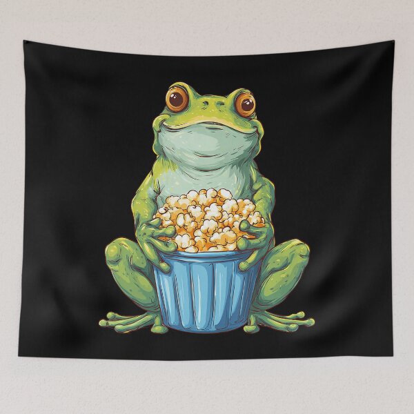 Item preview, Frog Popcorn Moviegoers designed and sold by JessicaMarque.