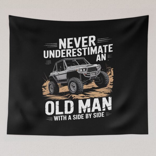 Item preview, Never Underestimate An Old Man With A Side By Side UTV designed and sold by andreaswest.