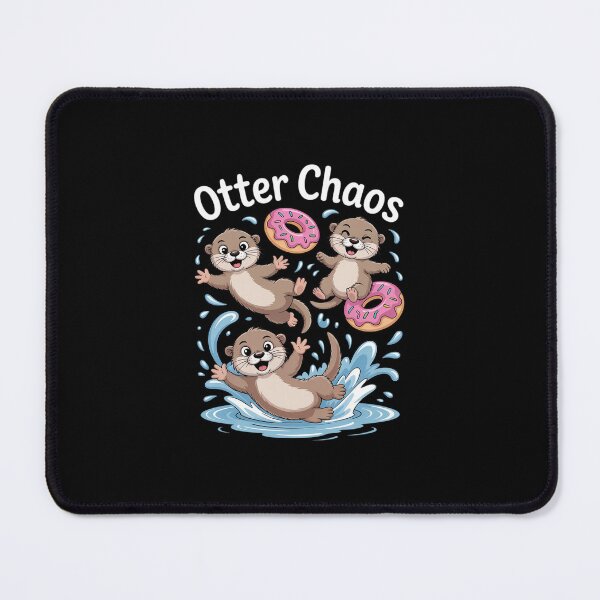 Item preview, Otter Chaos Bagel Fighting Sea Otters Pun Animal Lover designed and sold by andreaswest.