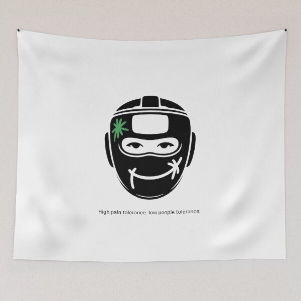 Item preview, High Pain Tolerance. Low People Tolerance. – Fighter Sarcasm Tee designed and sold by WSPrintCrafter.